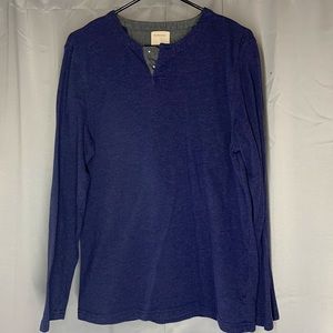 Blue Long Sleeve Shirt. Size M